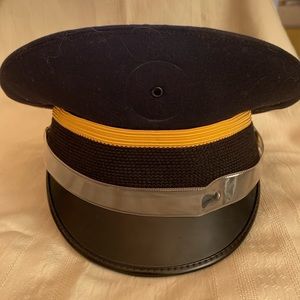 Navy blue peaked hat